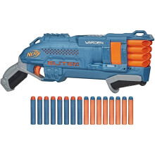 Nerf Elite 2.0 Warden DB-8 Blaster, 16 Official Nerf Darts, Blast 2 Darts At Once, Tactical Rail, Slam Fire
