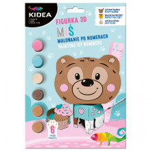3D FIGURA FESTÉS SZÁMOK ALAPJÁN KIDEA MEDVE