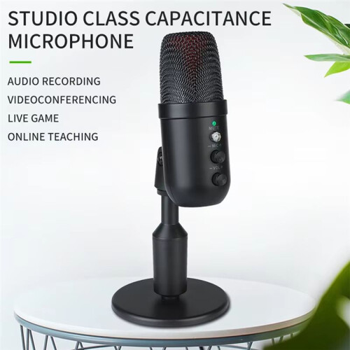 Wired USB Microphone Professional Condenser Microfone for Computer Recording Laptop Studio Game Singing Live Recording 1