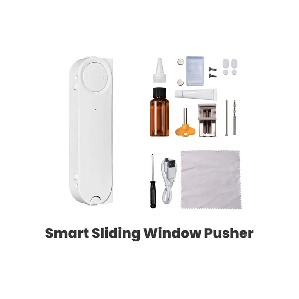 Tuya Zigbee Sliding Window Pusher Automatic Opener Closer Solar Charging App Remote Control For Alexa Home 6034107574465