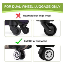 8Pcs Luggage Wheel Covers,Silicone Suitcase Wheel Protectors,Anti-Noise Wheel Protection Cover for Most 8 Spinner Wheels