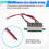 10pcs 2 Wires  Digital Voltmeter  2.5V-40V Digital Voltage Tester LED Display Panel Voltmeter 3