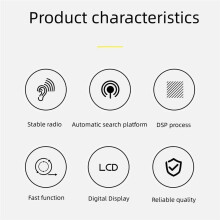 FM/AM Radio Broadcast Equipment Digital Player Small Pocket Stereo Headphones Style Multi Band Fm Radio
