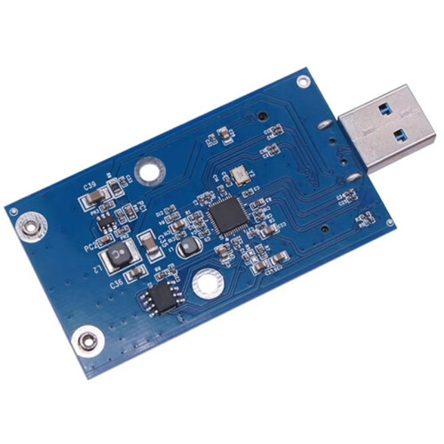 PCI-E MSATA to USB 3.0 External SSD Converter Data Transmission Adapter Module Expansion Card for Windows for