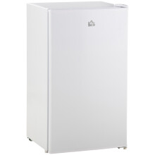 91L Under Counter Fridge Freezer With Chiller Box, Compact Freestanding Kitchen Refrigerator 0-10°C With Adjustable Thermostat, 47.5cm Wide, White