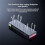 M2 SSD Case NVMe/ Dual Protocol SSD Enclosure Adapter 10Gbps USB 3.2 Gen2 USB C External Enclosure Tool-Free B 5