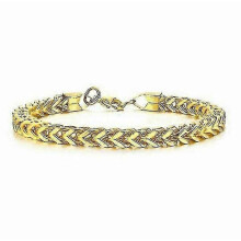 (Gold) Men's Personalized Charm Bracelet