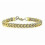 (Gold) Men's Personalized Charm Bracelet 1