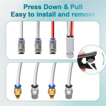 2X for Bambu-Lab PTFE Tube 5M 2.5mm IDx4mm OD, for BBL X1/ X1C/P1P/P1S/ A1 Direct Drive Extruder with Tubing Cutter