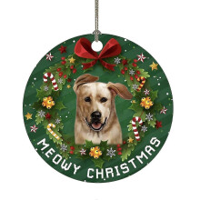 Christmas Funny Decoration Christmas Dog Pattern Pendant Christmas Tree Ornaments