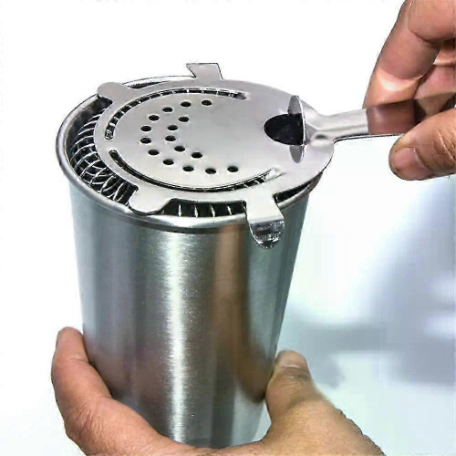 (A4) suitable for cocktail shaker, stainless steel bar strainer with spring for mixed drinks, professional bartender tool 2