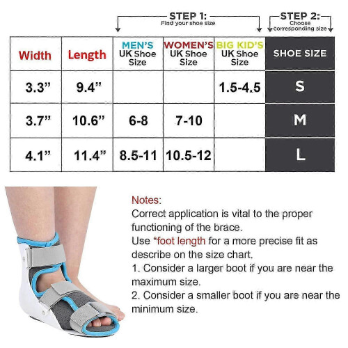 (Left, S) suitable for ankle support stabilizer brace foot drop support walking boot for sprained ankle protection 1