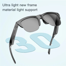 3X Nuovo V5.3 Occhiali da Sole Occhiali Chiama Sport All'Aria Aperta Cuffie HIFI Tecnologia Nera Anti-Touch UV