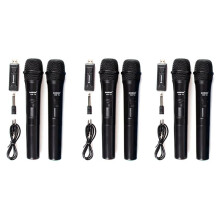 3 set Zansong Uhf Usb 3.5mm Wireless Microphone Megaphone Handheld Mic with Receiver for Karaoke Speech Loudspeaker V20