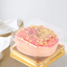 100 Piezas Caja de Pastel de PláStico Cajas Cuadradas de Pastel de CúPula de Pastel de Festival de Navidad Dorado Boda CumpleañOs Caja de