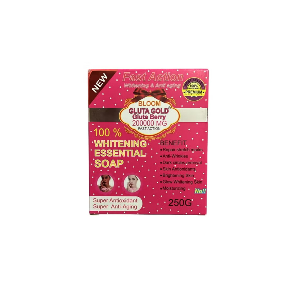 Gluta Gold Fast Action Whitening And Anti Aging Gluta Berry Whitening Essential Soap 250g