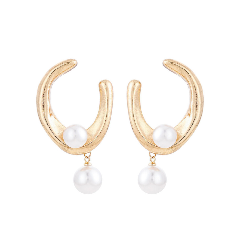 (Style  1) Eye Bold Earrings For Women With Geometric Design In Zinc Alloy For Jewelry Trendy Daily-image-OPC-PWXQ5VD-NEW