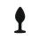 Toosh Black Silicone Butt Plug Small 1