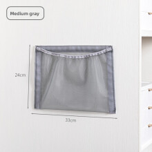 (Medium Gray) Mesh Storage Hanging Bag For Daily Dorm Room Closet Organizing Home Use And