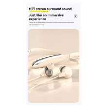 V5.0 Neck Hanging Earphone Wireless in Ear Earphones Water Resistance IPX5 for Running Workouts B