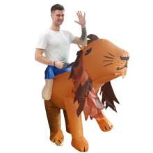 (Lion, 150-190CM) Déguisement gonflable de lion, pour adulte