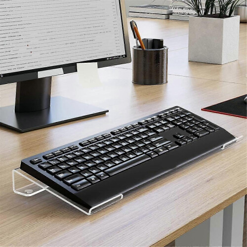 suitable for clear acrylic keyboard stand for desk, ergonomic keyboard riser holder 2