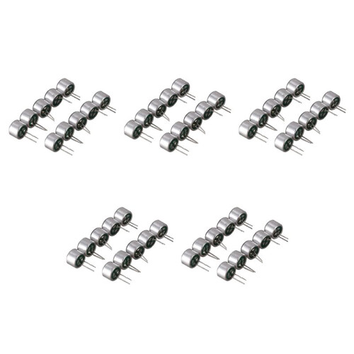 50 PCS 9.7mm x 7mm 2 Pin MIC Capsule Electret Condenser Miniphone