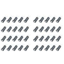 40 Pcs 1000Uf 50V 13X25Mm Aluminum Electrolytic Capacitors Black