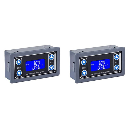 2X Adjustable Signal Generator, PWM Pulse Frequency Duty Cycle Rectangular Wave Square Wave Signal Generator 3.3-35V 1
