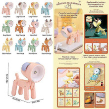 Mini Cartoon Animals Led Desk Lamp Portable Adjustable Cute Pet Night Light