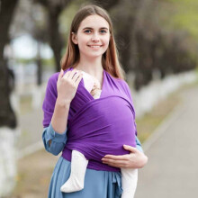(Purple)Einfacher multifunktionaler vorn umarmender Schultergurt Baby Reisebedarf Riemen