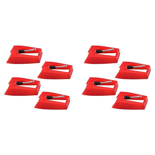 8 Pack Ruby Record Player Needle Turntable Stylus Replacement Gramophone Vinyl Record Player Stylus
