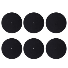 6 Pcs Ultra-Mince Anti-Statique Lp Vinyle Platine Vinyle Record Player Pad pour Phonographes Plat Doux Tapis Record Slipmat Mat Pad