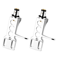 2X Universal LP Disc Record Player Phono Turntable Headshell 4-Pin Aluminum Alloy with OFC Leadwires