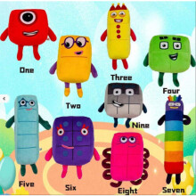 Numberblocks Plush Toys 10 Colourful Enlightenment Stuffed Plush Toys