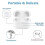 suitable for airpods 3rd generation wireless charging case with fast charging and bluetooth sync button 4
