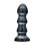 Jet Black Jack Large Ribbed Butt Plug 7 inches 1