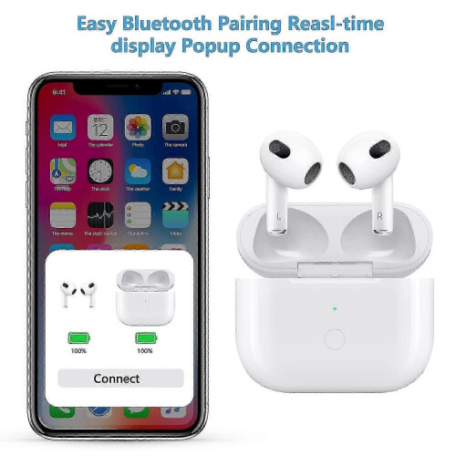 suitable for airpods 3rd generation wireless charging case with fast charging and bluetooth sync button 2