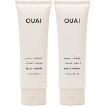 OUAI Hand Cream - Thick, Creamy Balm with Coconut Oil, Murumuru Butter and Shea Butter - Hydrating Moisturizer for Soft Hands - (3 Oz) (Pack of 2)
