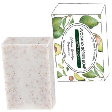 (Walnut Avocado Scrub) Nourishing Scrub Soap Deep Cleansing Soap for a Clean Feeling Body Washing 100g