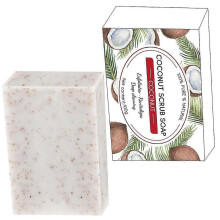 (Walnut Coconut Scrub) Nourishing Scrub Soap Deep Cleansing Soap for a Clean Feeling Body Washing 100g