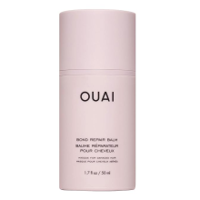 OUAI Bond Repair Balm-Travel Size In Shower Hair Treatment Mask for Dry Damaged Strands,Replaces Conditioner-Vegan Silk Protein+Hyaluronic Acid,1.7oz