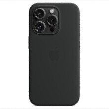 (Black) u200bFor iPhone 15 Pro Silicone Phone Case with MagSafe Compatible Protective Cover AABA