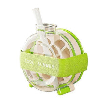 suitable for my crush cup ice 2 in 1 cool summer bottle with portable ice cube tray, 3 colors