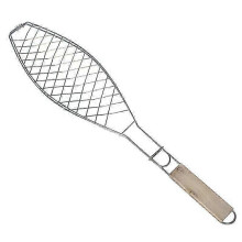 suitable for outdoor roasting fish grilling basket with folding handle diy flexible nonstick barbecue tool portable burger mesh bbq