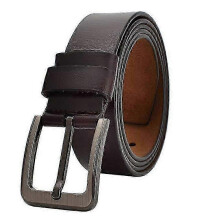 (130cm, coffee) Genuine Leather Belt Men 140 150 160 170cm Large Size Luxury Designer Belts Men Genuine Leather High Quality Waist Belt