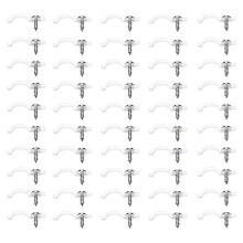 100pcs LED Strip Mounting Clips for LED Light Strips for 10mm Wide Waterproof Strip Lights