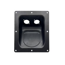 Speaker Iron Junction Box 135x161mm Square Base Connector Wall Plate Cable Holder Loudspeaker Wire Connector Socket