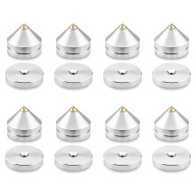 8Pcs Metal Aluminium Alloy Hifi Speaker Stand Feet Foot Pad Spikes Cone Floor Foot Stand Nail M22x22.5mm