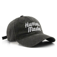 (BLACK) Men And Women Trucker Hat Adjustable Cotton Baseball Cap 7 Colors